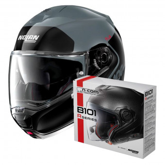 Flip Up Nolan N100 5 Plus Distinctive N-Com 49 + Kit Bluetooth B101R