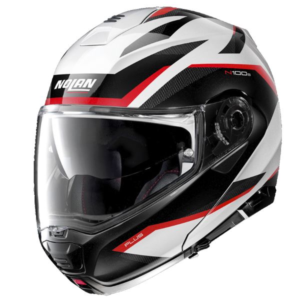 Nolan N100 5 Plus Overland N-Com White Black 34 + Kit Bluetooth B601R