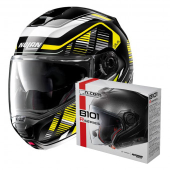 Flip Up Nolan N100 5 Plus Starboard N-Com 46 + Kit Bluetooth B101R