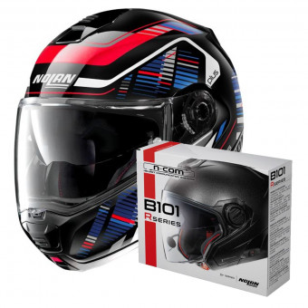 Flip Up Nolan N100 5 Plus Starboard N-Com 48 + Kit Bluetooth B101R