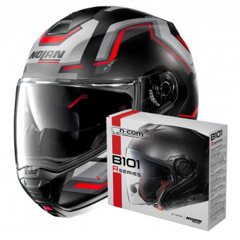 Flip Up Nolan N100 5 Upwind N-Com 58 + Kit Bluetooth B101R