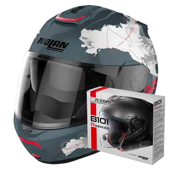 Flip Up Nolan N100-6 Legend C-Checa N-Com 30 + Kit Bluetooth B101R