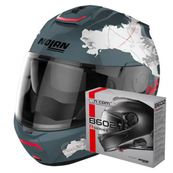 Flip Up Nolan N100-6 Legend C-Checa N-Com 30 + Kit Bluetooth B602R