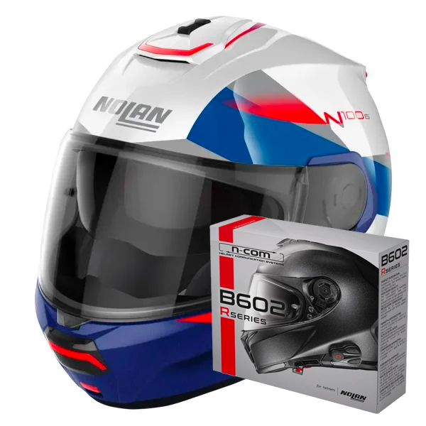 Flip Up Nolan N100-6 Paloma N-Com 28 + Kit Bluetooth B602R