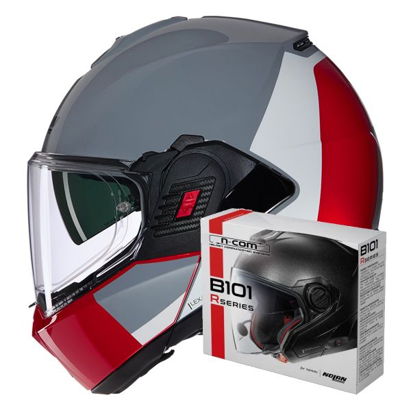 Flip Up Nolan N120-1 Grafo 349 + Kit Bluetooth B101R