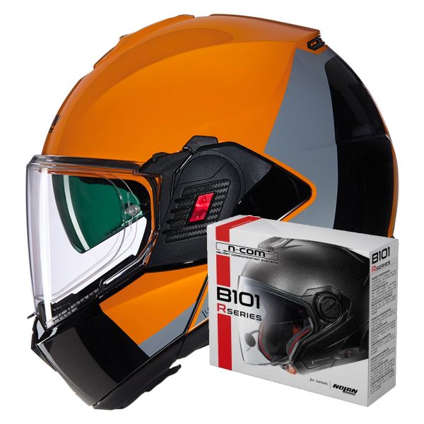 Flip Up Nolan N120-1 Grafo 350 + Kit Bluetooth B101R Flip Up Nolan N120-1 Grafo 350 + Kit Bluetooth B101R