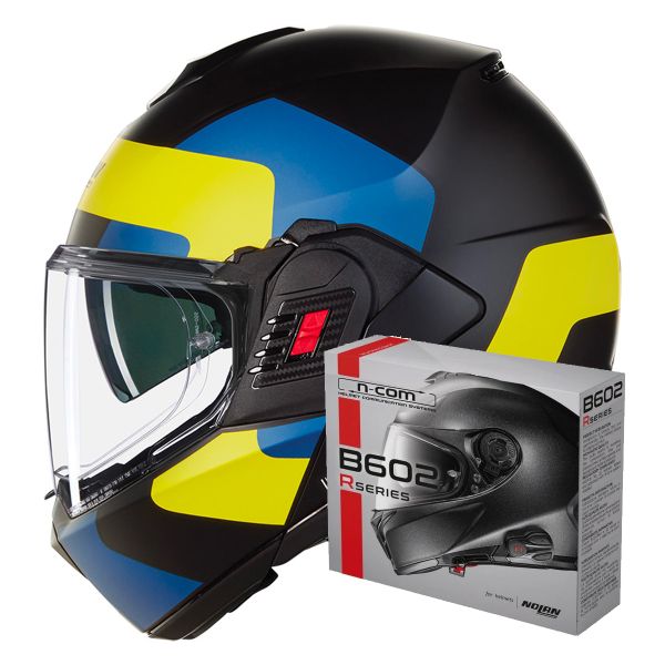 Flip Up Nolan N120-1 Omocromo 346 + Kit Bluetooth B602R