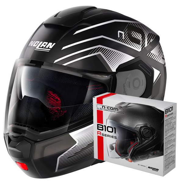 Flip Up Nolan N90 3 Comeback N-Com 43 + Kit Bluetooth B101R