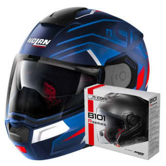 Flip Up Nolan N90 3 Comeback N-Com 46 + Kit Bluetooth B101R