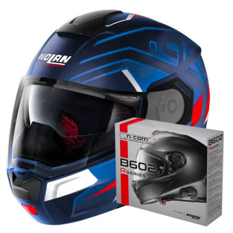 Flip Up Nolan N90 3 Comeback N-Com 46 + Kit Bluetooth B602R