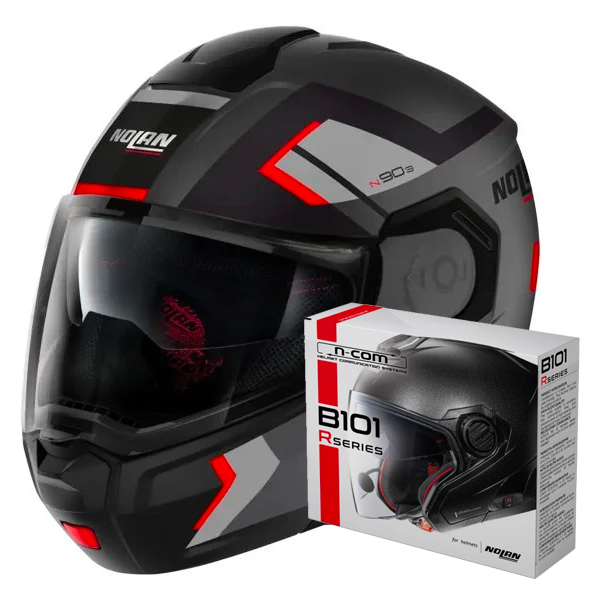 Flip Up Nolan N90 3 Lighthouse N-Com 47 + Kit Bluetooth B101R