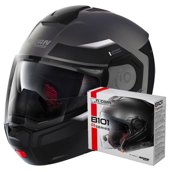 Flip Up Nolan N90 3 Reflector N-Com 34 + Kit Bluetooth B101R