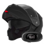 Casque Flip Up NOX N968 Matt Black + Kit bluetooth 5R Lite