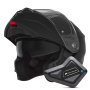 Casque Flip Up NOX N968 Matt Black + Kit Bluetooth BT Mini