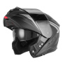 Casque Flip Up NOX N968 Shift Mat Black Silver