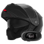 Casque Flip Up NOX N968 Shiny Black + Kit bluetooth 5R Lite