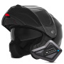 Casque Flip Up NOX N968 Shiny Black + Kit Bluetooth BT Mini