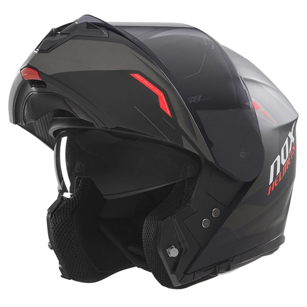 NOX N968 Ultra Matt Black Red