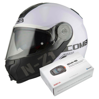 Flip Up NZI Combi 2 Duo White + Kit Bluetooth SMH5 Solo