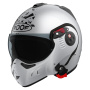 Casque Flip Up Roof Boxer Alpha Blackstar Mat Silver White Black