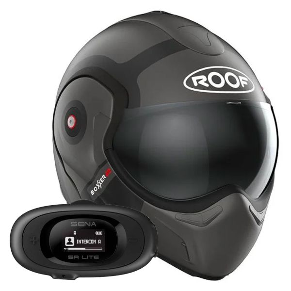 Flip Up Roof Boxxer 2 Bond Titane Mat Black + Kit bluetooth 5R Lite Solo