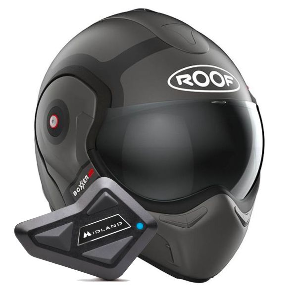 Flip Up Roof Boxxer 2 Bond Titane Mat Black + Kit Bluetooth BT Mini