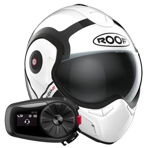 Flip Up Roof Boxxer 2 Bond White Black + Kit Bluetooth 5S Solo