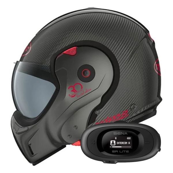 Flip Up Roof Boxxer 2 Carbon Thirty Titane + Kit bluetooth 5R Lite