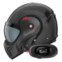 Casque Flip Up Roof Boxxer 2 Carbon Wonder Black + Kit bluetooth 5R Lite