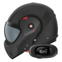 Casque Flip Up Roof Boxxer 2 Carbon Wonder Mat Black + Kit bluetooth 5R Lite