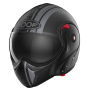 Casque Flip Up Roof Boxxer 2 Stripes Mat Black Metal