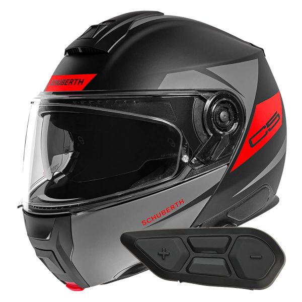 Flip Up Schuberth C5 Eclipse Anthracite + Kit Bluetooth SC2 C5 - E2
