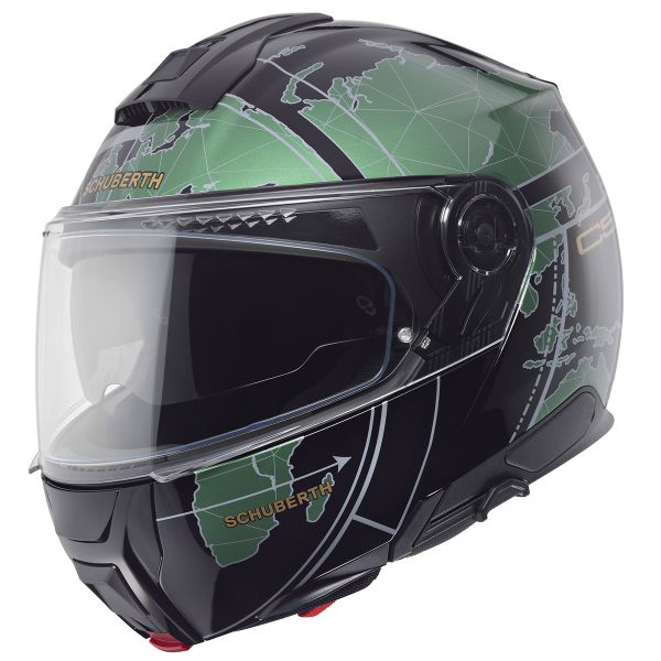 Flip Up Schuberth C5 Globe Green Flip Up Schuberth C5 Globe Green