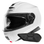 Casque Flip Up Schuberth C5 Glossy White + Kit Bluetooth SC2 C5 - E2