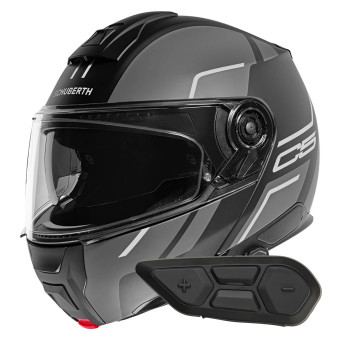 Flip Up Schuberth C5 Master Grey + Kit Bluetooth SC2 C5 - E2