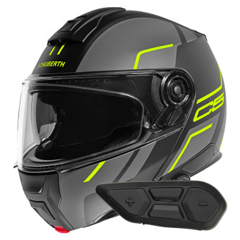 Flip Up Schuberth C5 Master Yellow + Kit Bluetooth SC2 C5 - E2