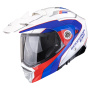 Casque Flip Up Scorpion ADX-2 Kamps White Red Blue