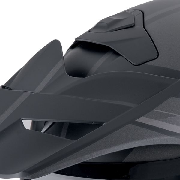 Scorpion ADX-2 Lewis Matt Black Silver + Kit bluetooth Exo-Com Link-1C Solo