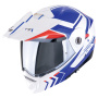 Casque Flip Up Scorpion ADX-2 Lewis White Blue Red