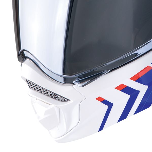 Scorpion ADX-2 Lewis White Blue Red + Kit Bluetooth Lokui K30