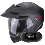Casque Flip Up Scorpion ADX-2 Matt Black + Kit bluetooth 5R Lite