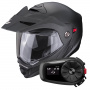 Casque Flip Up Scorpion ADX-2 Matt Black + Kit Bluetooth 5S