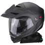 Casque Flip Up Scorpion ADX-2 Matt Black + Kit bluetooth Exo-Com Link-1C Solo