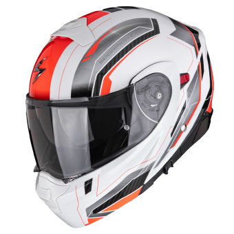 Flip Up Scorpion Exo 930 Evo Space White Silver Red