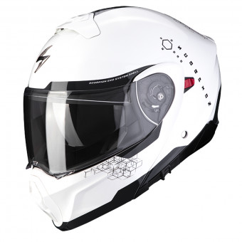 Convertible Scorpion Exo 930 Shot Pearl White Black