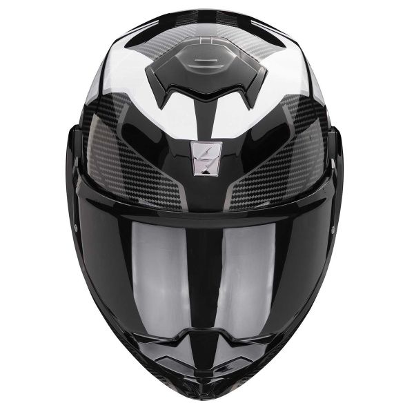 Scorpion Exo Tech Evo Animo Black White + Kit Bluetooth BT Mini