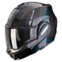 Casque Flip Up Scorpion Exo Tech Evo Carbon CAD Black Green