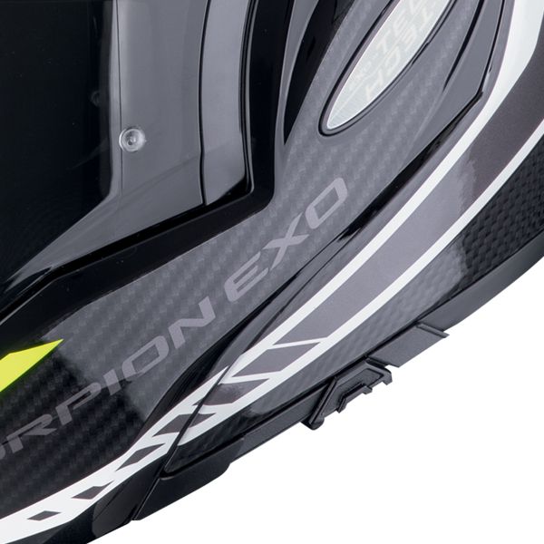 Scorpion Exo Tech Evo Carbon Cosy Black Yellow Fluo