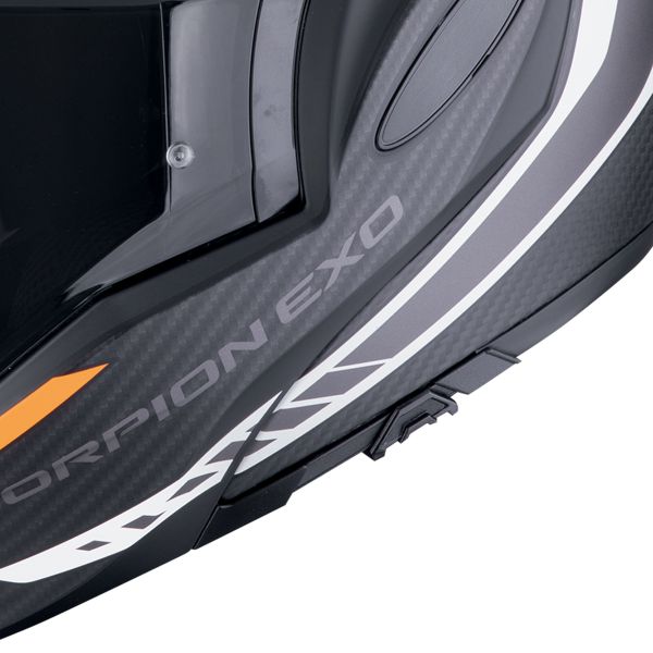 Scorpion Exo Tech Evo Carbon Cosy Matt Black Orange
