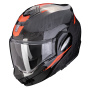 Casque Flip Up Scorpion Exo Tech Evo Carbon Rover Black Red